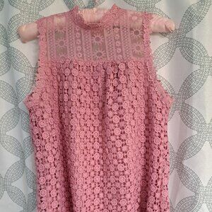 Semi-sheer sleeveless blouse (small)